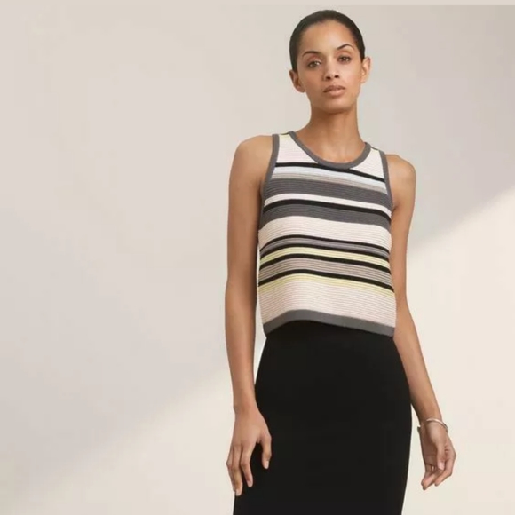 Aritzia Babaton Multi-Color Striped Vest - Picture 3 of 3
